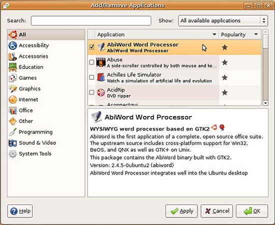 Windows Vista  Ubuntu Linux:     