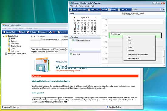 Windows Vista  Ubuntu Linux:     