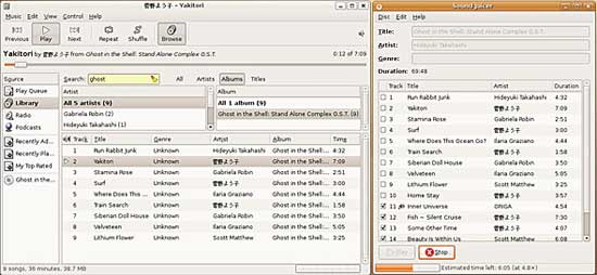 Windows Vista  Ubuntu Linux:     